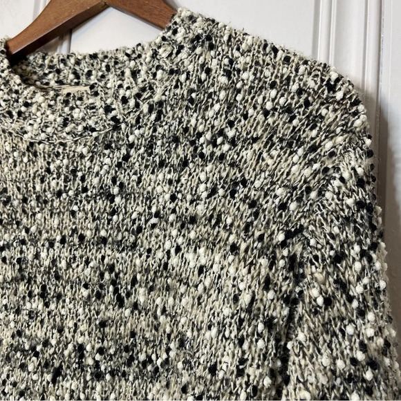 Anthropologie Moon River Moorland Speckled Balloon Sleeve Boxy Sweater - Picture 5 of 9